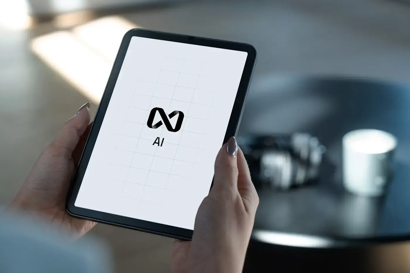 AI research assistant on a tablet
